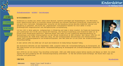 Desktop Screenshot of kinderdoktor.at